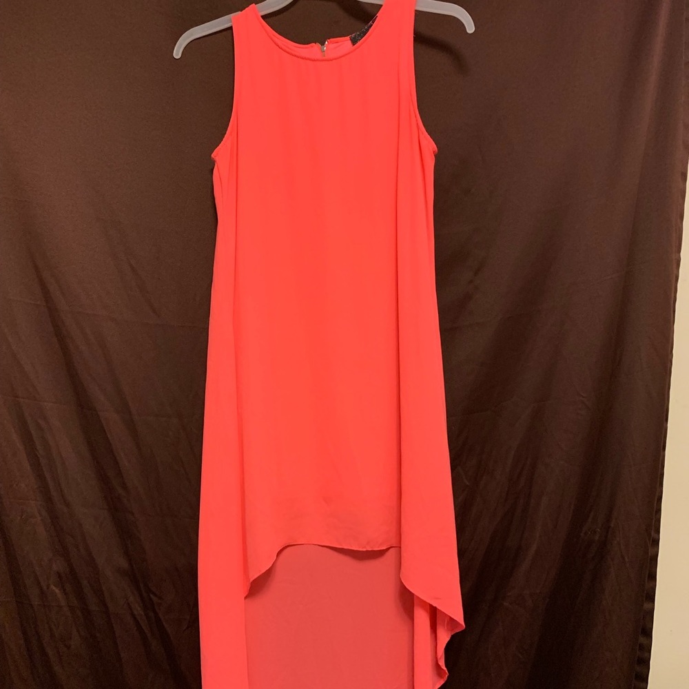 High low dress hot pink